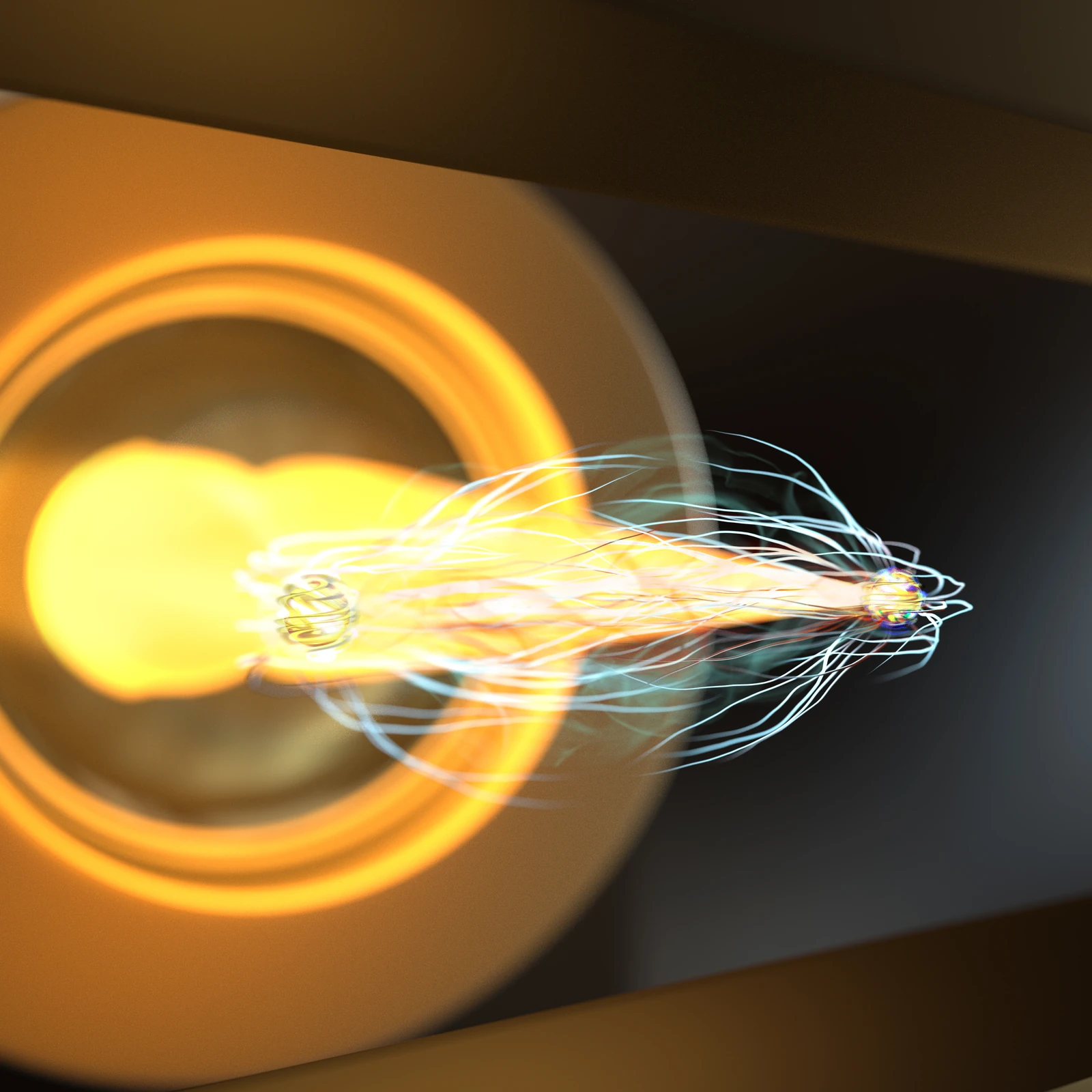 Concept illustration of transverse-polarization-gradient gates driven by tightly focused light.